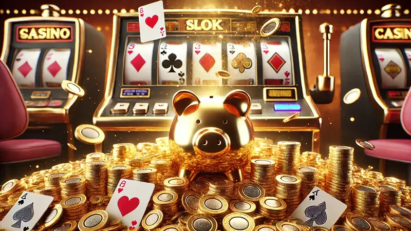 ภาพเกมสล็อตธีมแฟนตาซีพร้อมรีลและสัญลักษณ์พิเศษ